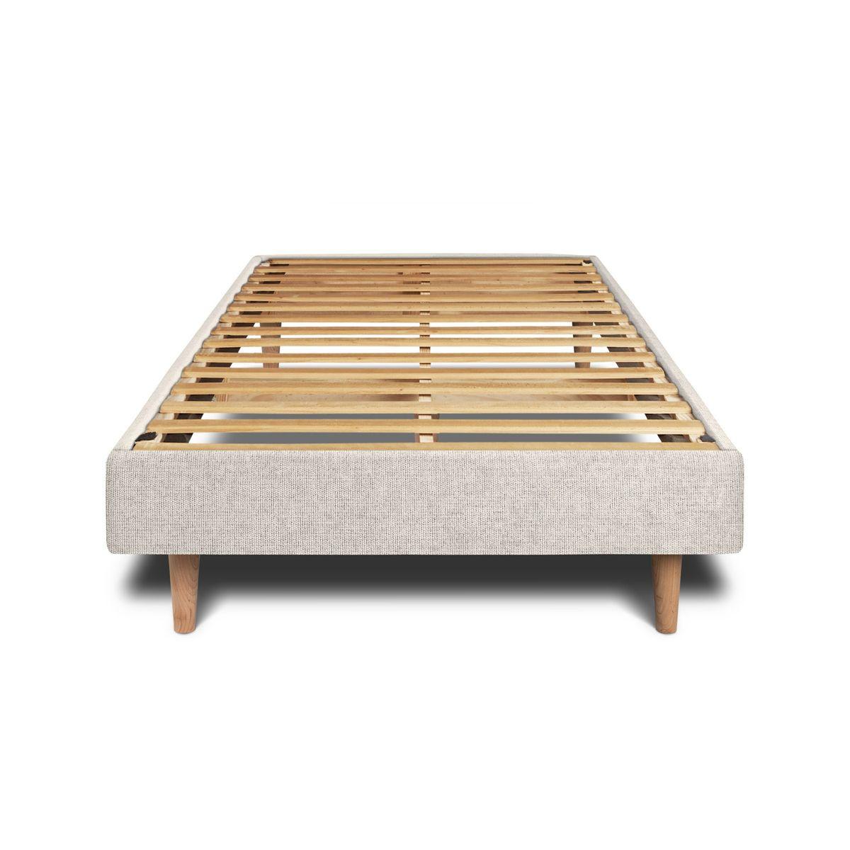 LATTENROST – Stoff – Im Bausatz - 90 x 200 cm - Beige, Karton/Holz (90/200cm) - Sommeil de Plomb