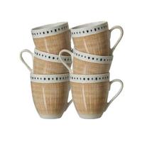 KAFFEEBECHER Natura Creme 320 ml 6er Set - Creme, Keramik (0.32L) - Ritzenhoff Breker
