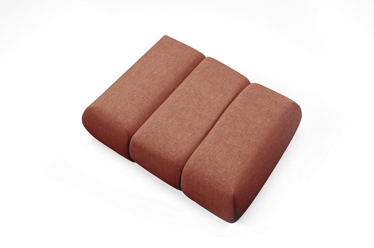 SESSEL ATOMO, Modern Polstersessel Loungesessel, Chenille-Stoff Orange - Orange, Holz/Metall (98/82/134cm) - MASSENO
