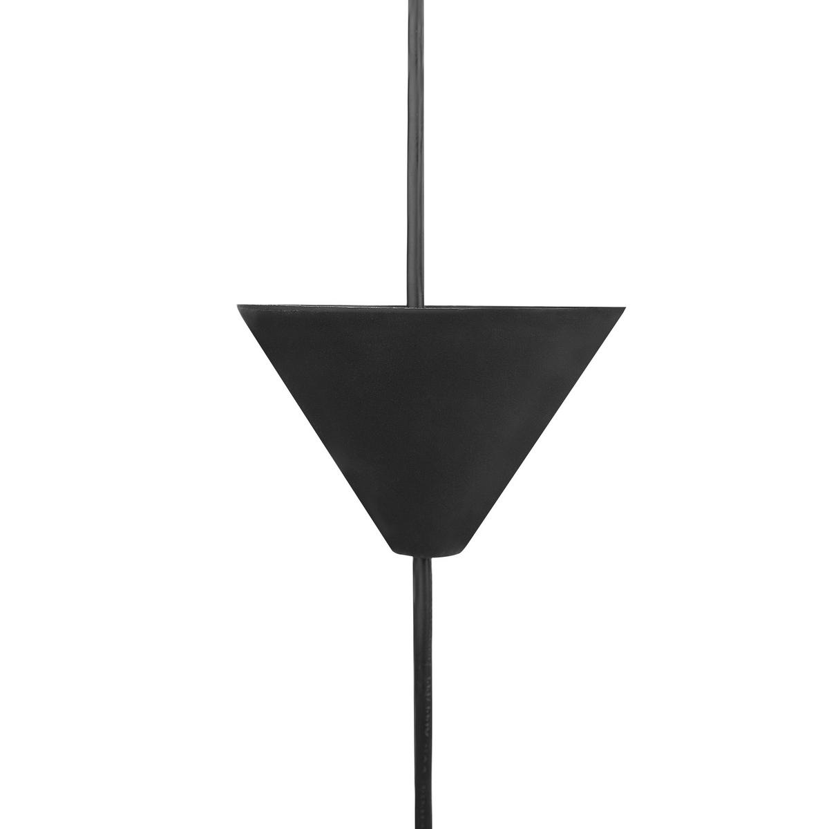 HÄNGELEUCHTE Segre Mini 40/40/165 cm - Schwarz, Kunststoff (40/40/30cm) - Beliani