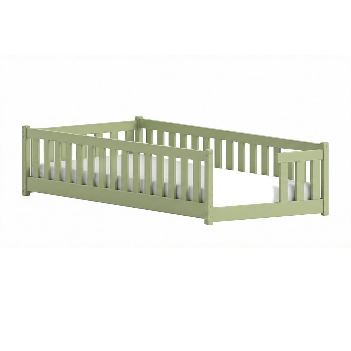 BETT 90/200 Théa Olive - Grün, Holz (90/200cm) - Petits-meubles