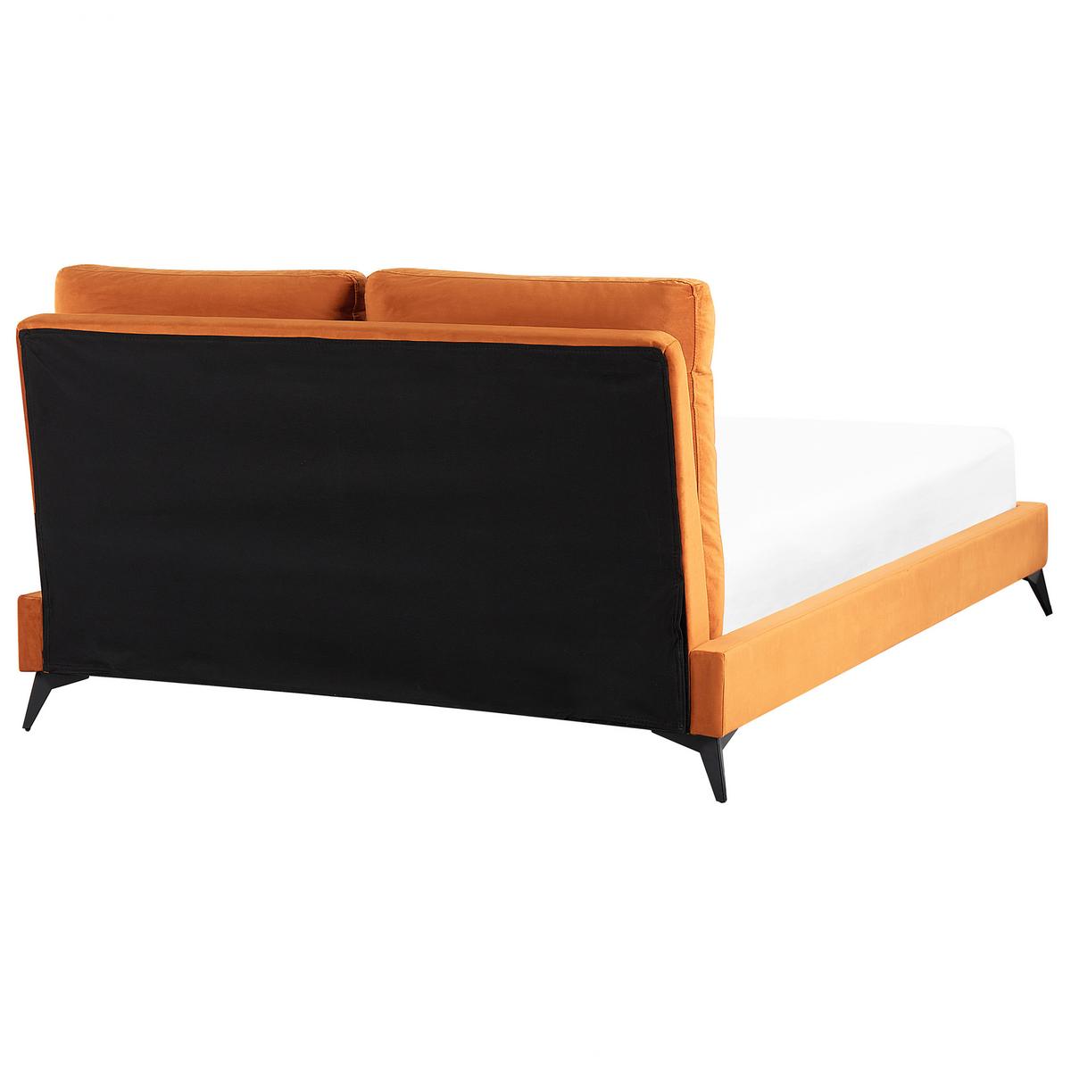 POLSTERBETT 140/200cm Orange Melle - Orange, Textil (140/200cm) - Beliani