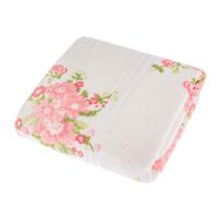 HANDTUCH Blumen creme - Creme, Textil (50/90cm) - Homescapes