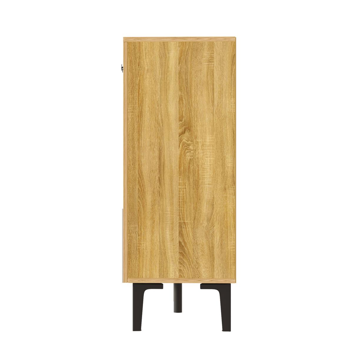 SIDEBOARD holz-optik mit 4 türen & 4 schubladen - Naturfarben, Holzwerkstoff (160/94/36cm) - Urban Meuble