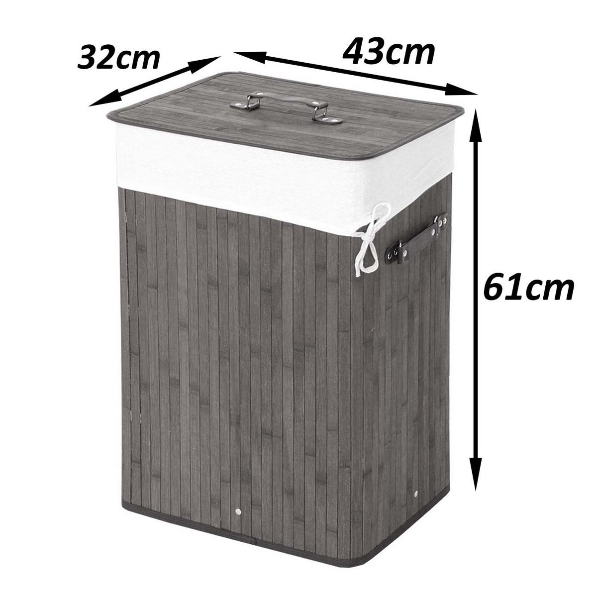 WÄSCHEKORB Weiß, Cremeweiß - Creme/Weiß, Textil (43/61/32cm) - MCW