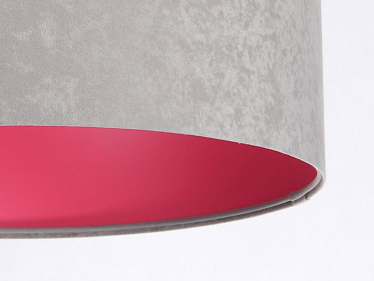 HÄNGELEUCHTE Grau 50/25 cm - Pink/Grau, Kunststoff (50/0.8/25cm) - ONZENO