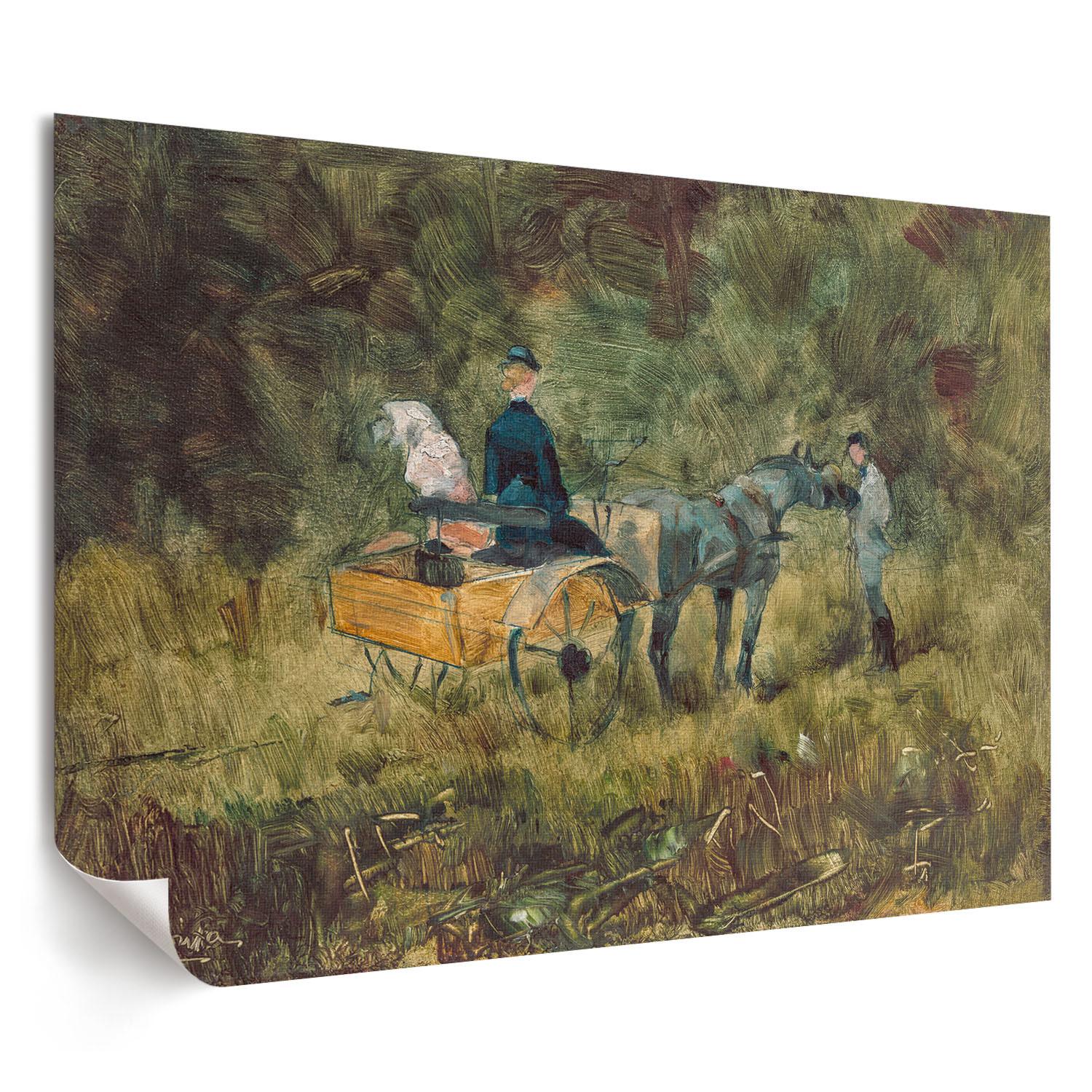 POSTER - 42x29 cm (A3) - Henri de Toulouse-Lautrec - Fangen - Grün, Textil (42/29.7/0.1cm) - TULUP
