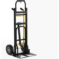 TRITTLEITER Schwarz - Schwarz, Metall (57/131/53cm) - COSTWAY
