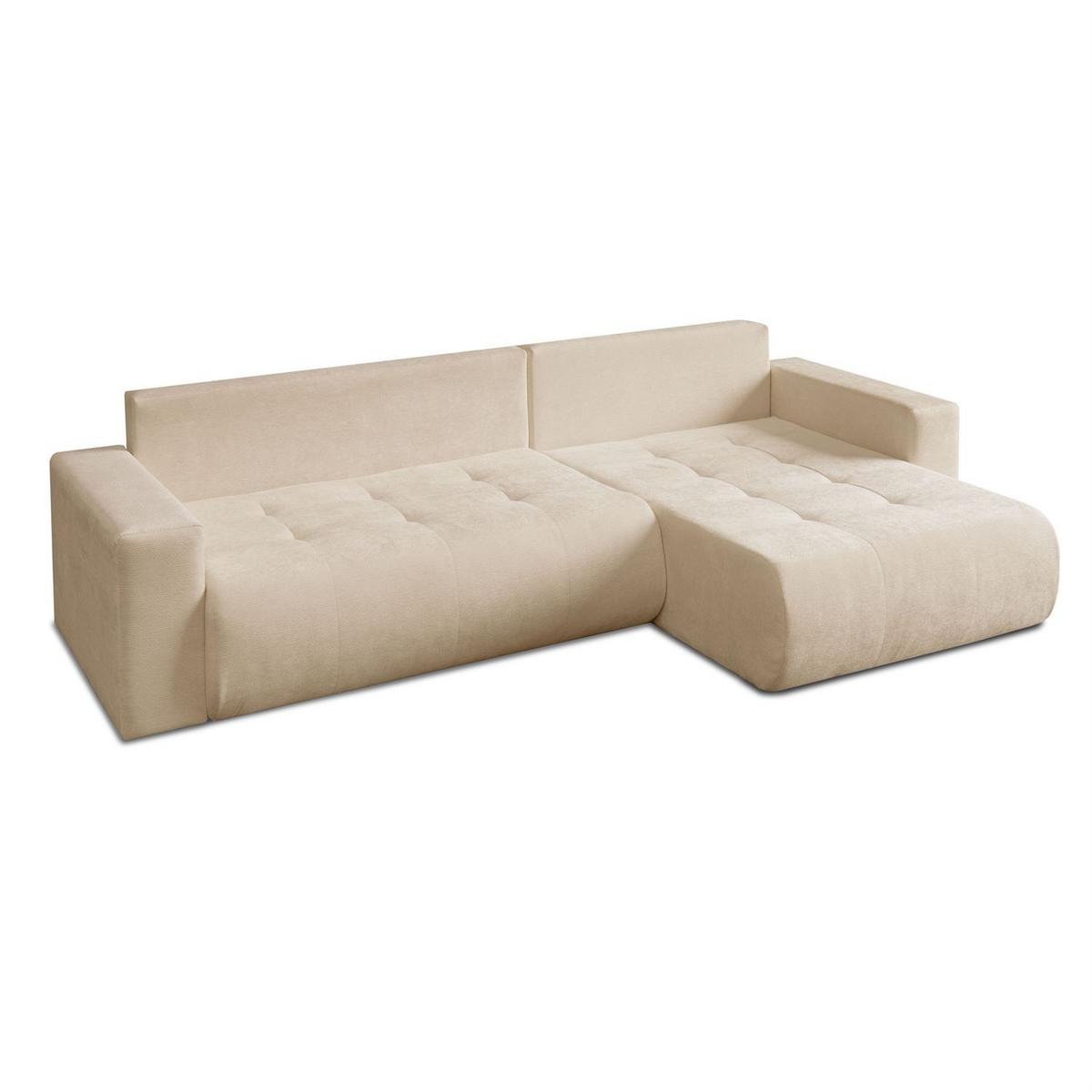 ECKSOFA CLOUD II XL mit Schlaffunktion Vibe 07 - Beige, Textil (280/152cm) - Lookway