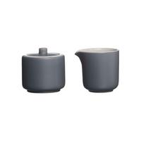 MILCH- UND ZUCKERSET Jasper grau 2er Set - Grau, Keramik (1/2cm) - Ritzenhoff Breker