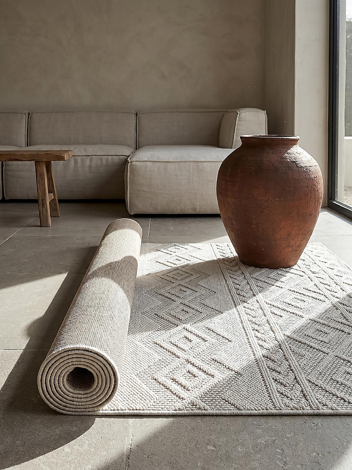 TEPPICHLÄUFER Berber STURA Polypropylen Creme 80 x 250 cm - Beige, Textil (80/250cm) - KADIMA DESIGN