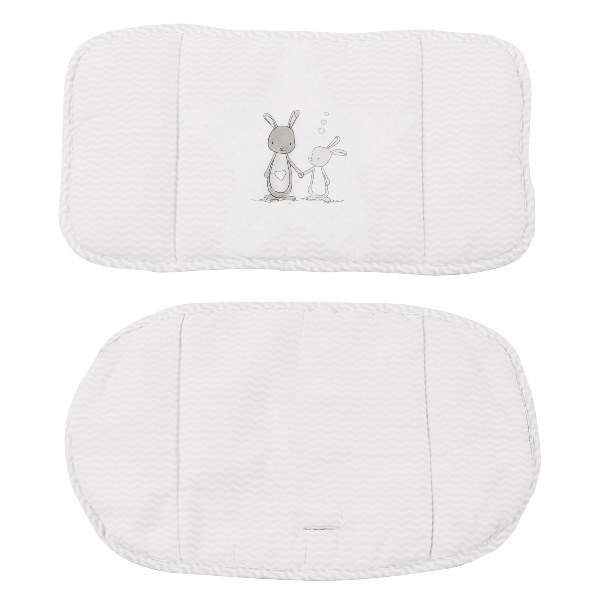 HOCHSTUHL-SITZVERKLEINERER 2-teilig Fox & Bunny - Weiß, Textil (27/59/43cm) - Roba