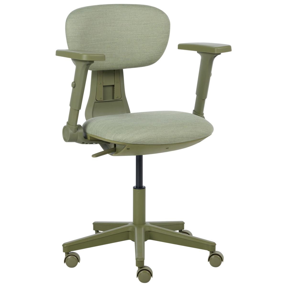 BÜROSTUHL Stoff Grün Core - Grün, Textil (68/88/68cm) - Beliani