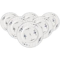SPEISETELLER Vieux Luxembourg weiß-blau ø 26 cm 6er Set - Blau/Weiß, Keramik (26cm) - Villeroy & Boch