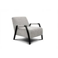 SESSEL KOBE, ecru - Ecru/Schwarz, Holz/Textil (72/76/90cm) - Wozimo