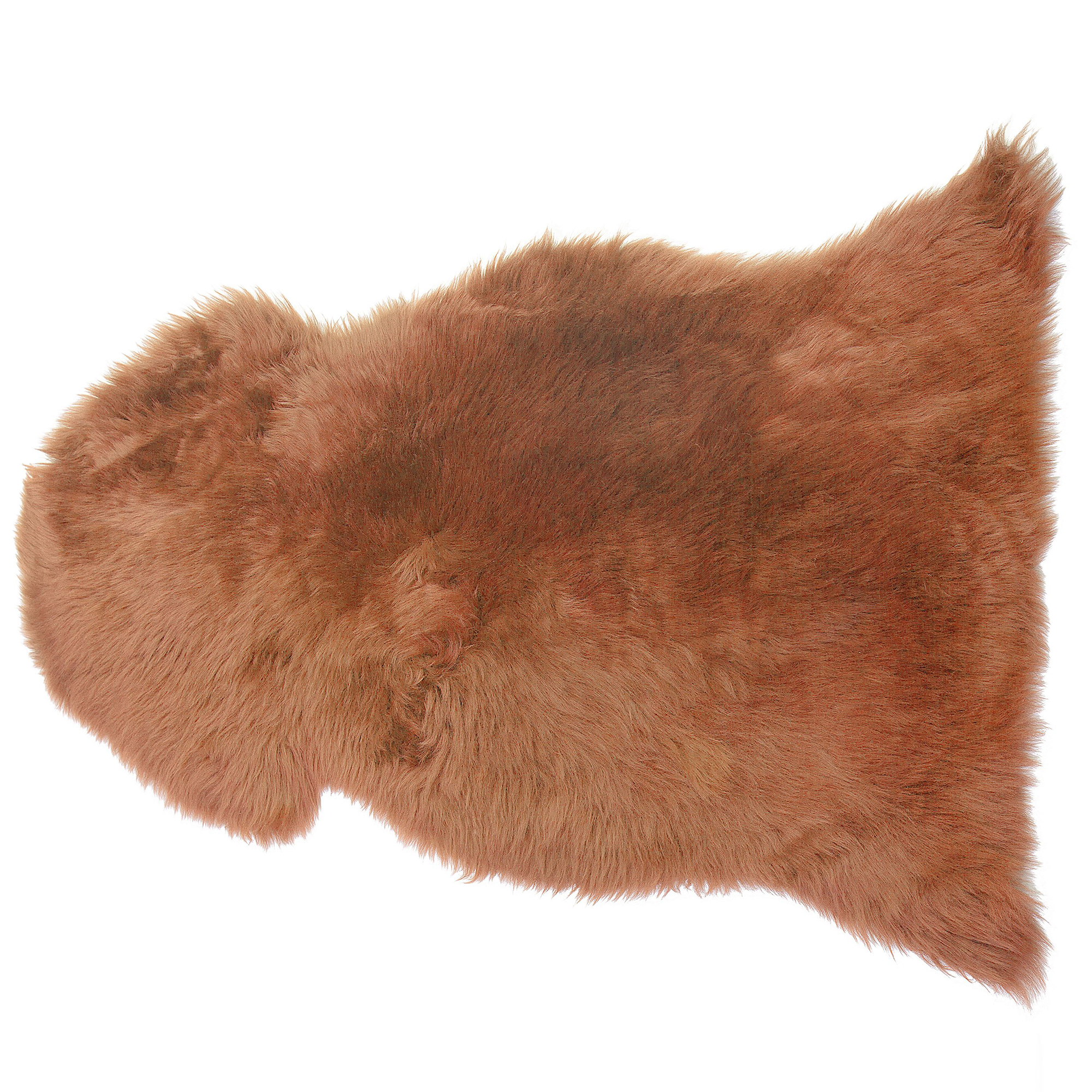 SHAGGY-SCHAFFELL Uluru 100/110/65 cm - Braun, Fell (65/100cm) - Beliani