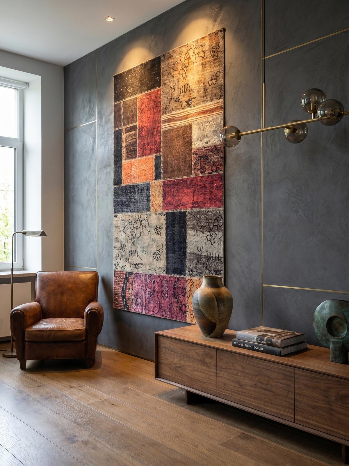 TEPPICH Flachgewebe Waschbar PIZOL in Bunt, im Patchwork-Stil, 80 x 250 cm - Multicolor, Textil (250/80cm) - KADIMA DESIGN
