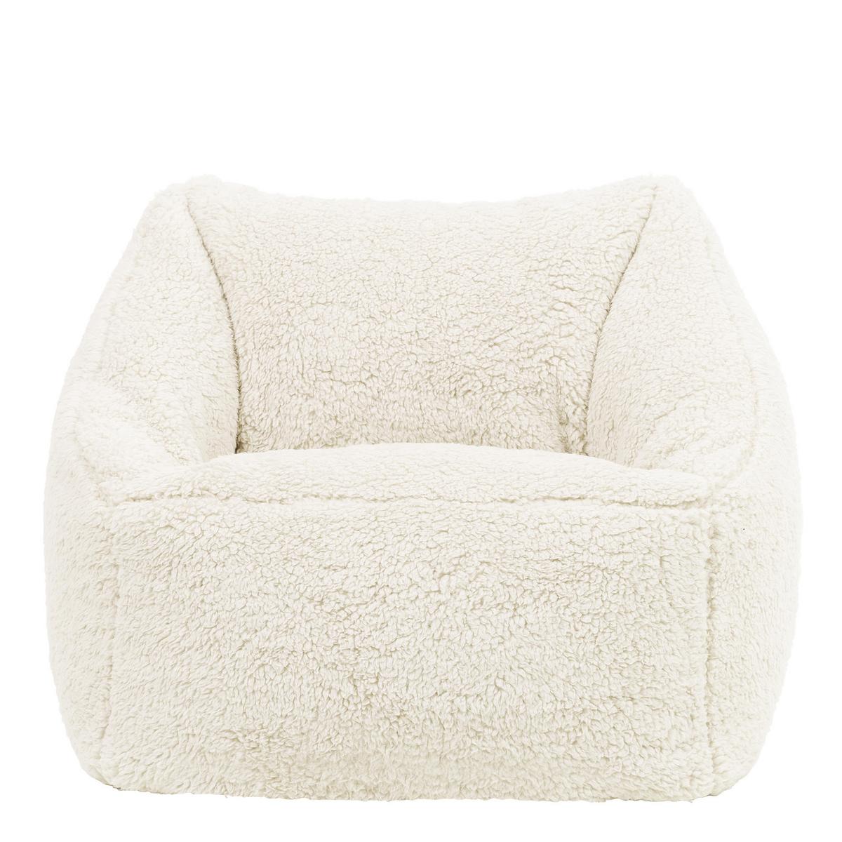 SITZSACK Flauschig für Kinder 2er-Set - Creme, Kunststoff/Textil (55/44/55cm) - icon