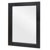 WANDSPIEGEL Schwarz - Schwarz, Holzwerkstoff (52/72/2cm) - MCW