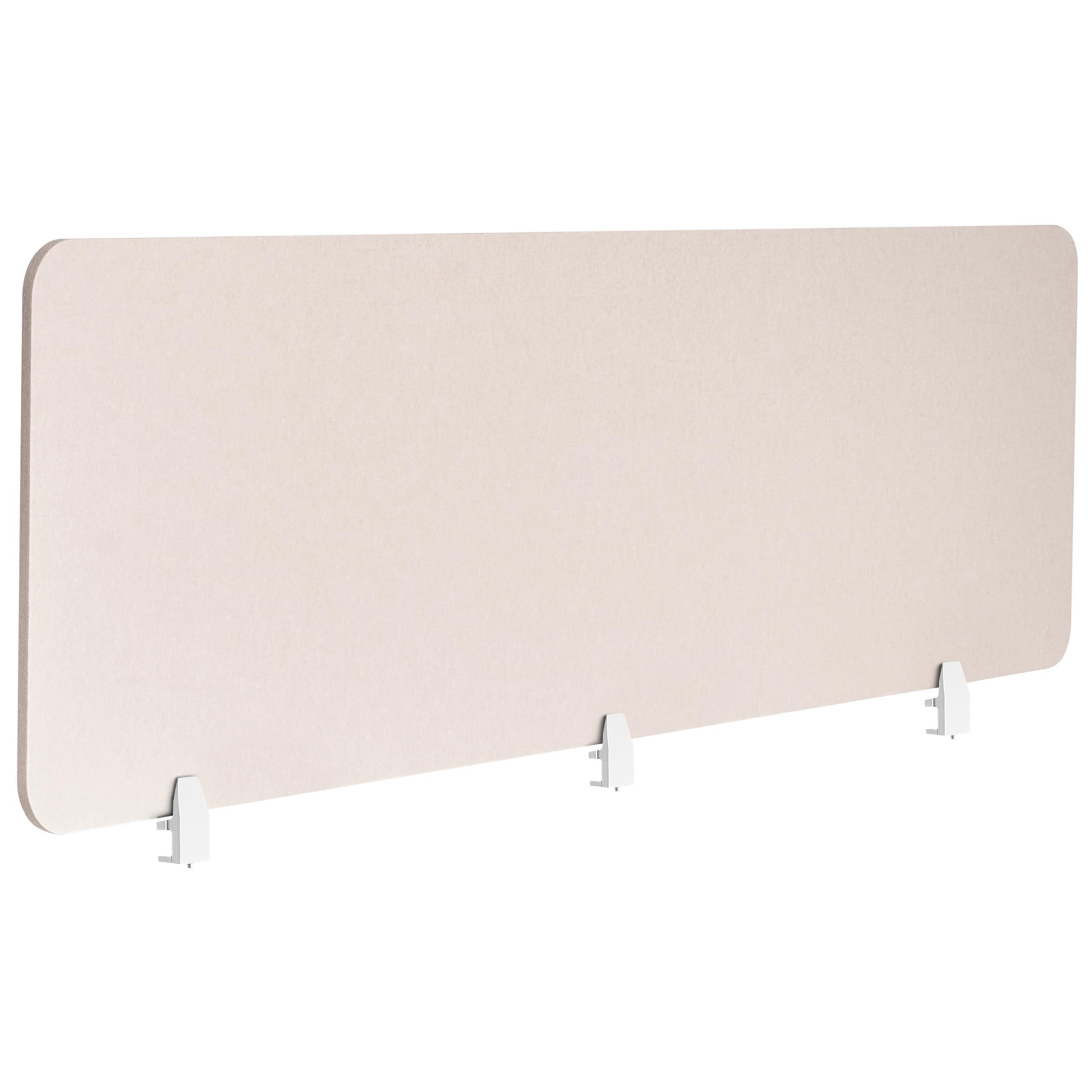 SCHREIBTISCHTRENNWAND 180/50 cm Beige Split - Beige, Textil (180/50/1cm) - Beliani