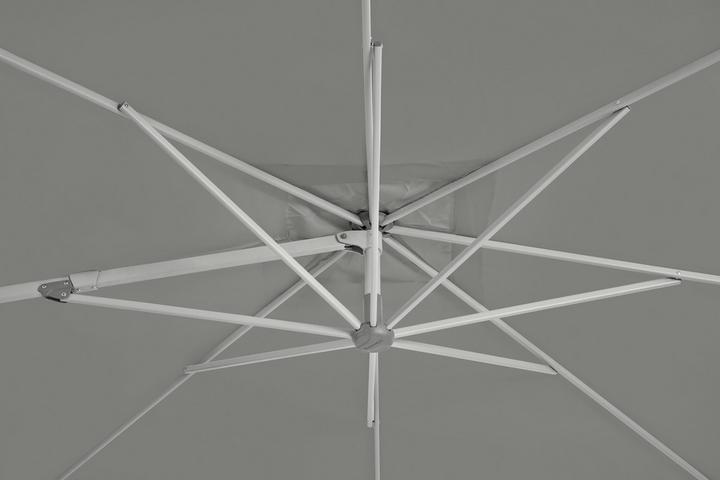 Ampfelschirm Dunkelgrau qudadratisch manuelle Bedienung