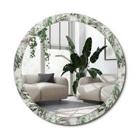 SPIEGEL Rund Ø 100 cm mit Aufdruck - Multicolor, Glas (100/100/0.4cm) - Wallfluent