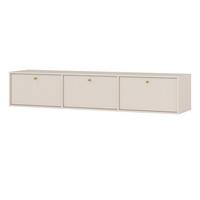 LOWBOARD TORINO 180x40,8x35 cm mit 3 Türen Beige - Beige, Holzwerkstoff (180/35/40.8cm) - MASSENO
