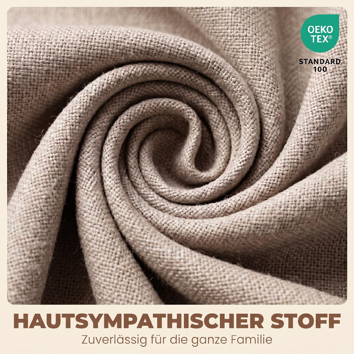 ESSZIMMERSTÜHLE 2er Set Polyester Cremeweiß - Creme, Textil (46/76/52cm) - HOMCOM