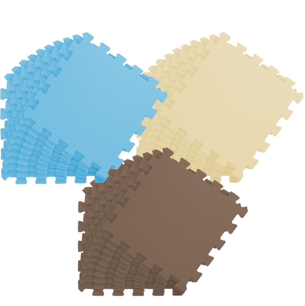 SPIELMATTE ab Null - 270/90 cm Puzzlematte Beige - Multicolor, Kunststoff (30/30cm) - Littletom