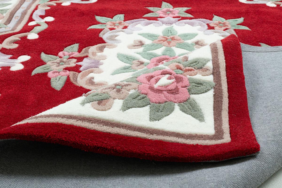 HANDTUFTTEPPICH Ming 290x390 cm - Rot, Textil (290/390cm) - THEKO