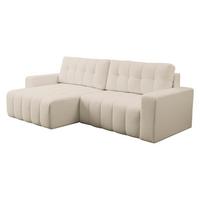 ECKSOFA Masone - Schwarz/Naturfarben, Holz/Kunststoff (245/143cm) - MIRJAN24