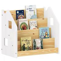 BÜCHERREGAL BRUNO natur/weiß - Naturfarben/Weiß, Holz (65/60/40cm) - IDIMEX