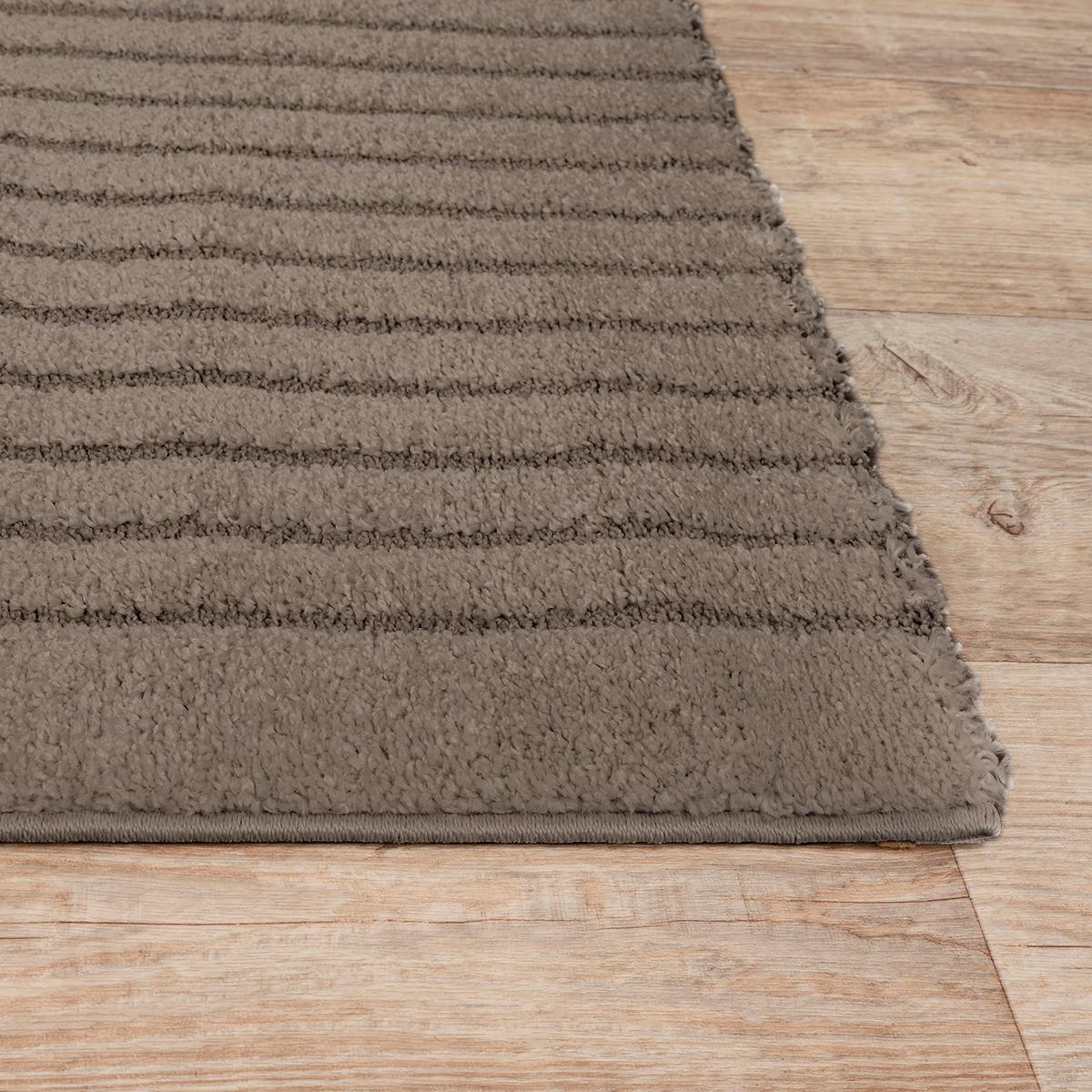 KURZFLORTEPPICH Geometrisch MUOTA Polypropylen Braun 140 x 200 cm - Braun, Textil (140/200cm) - KADIMA DESIGN