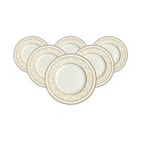 BROTTELLER Ivoire weiß-gold ø 18 cm 6er Set - Goldfarben/Weiß, Keramik (18cm) - Villeroy & Boch