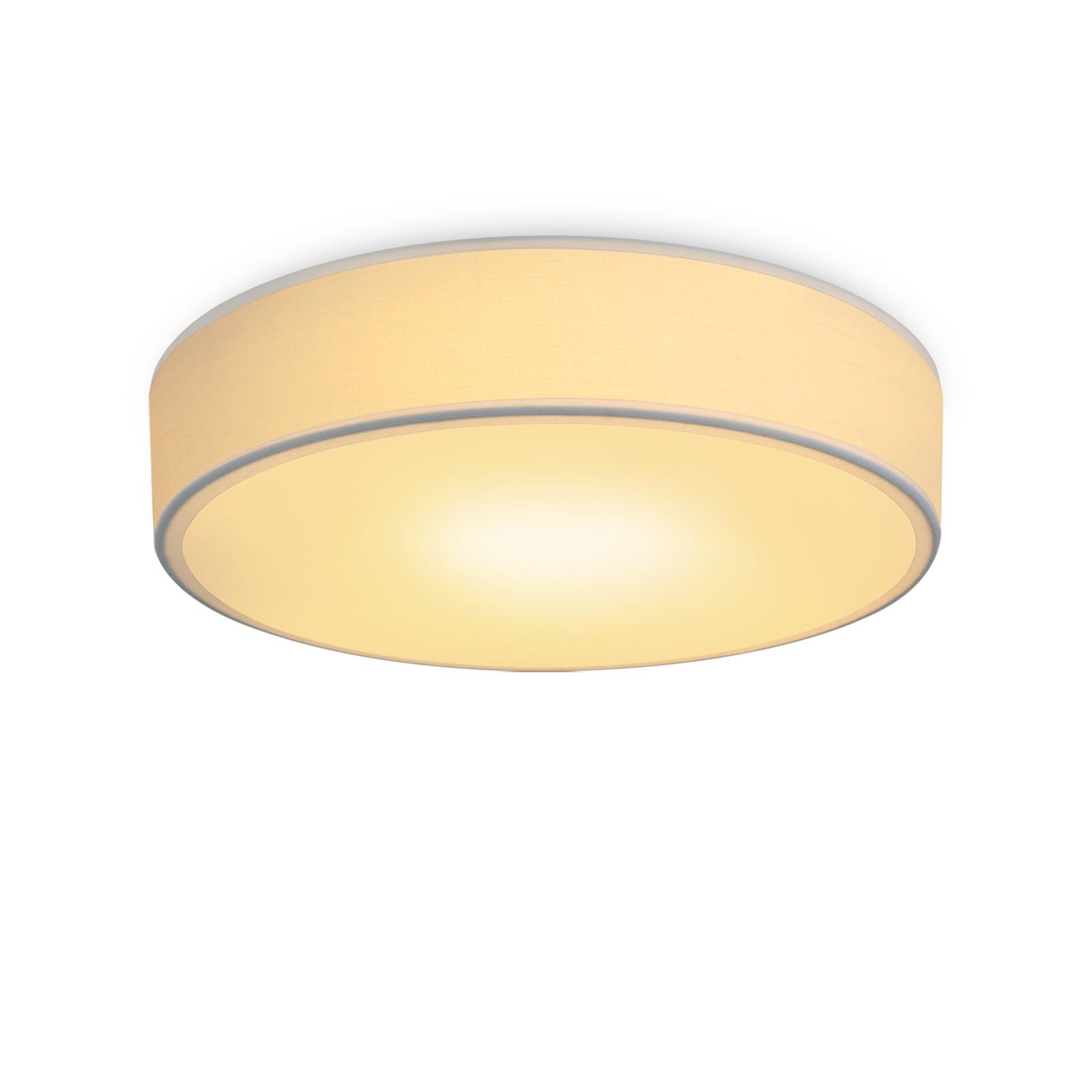 LED-DECKENLEUCHTE Booker 30/30/10 cm - Weiß, Textil (30/30/10cm) - Nettlife