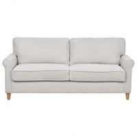 3-SITZER-SOFA Stoff helles Beige Ronneby - Hellbraun/Beige, Textil (190/88/78cm) - Beliani