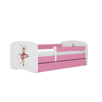 KINDERBETT Tänzerin mit Schublade und Matratze 180/80 - Rosa, Holzwerkstoff (80/180cm) - RAUMHIRSCH FURNITURE