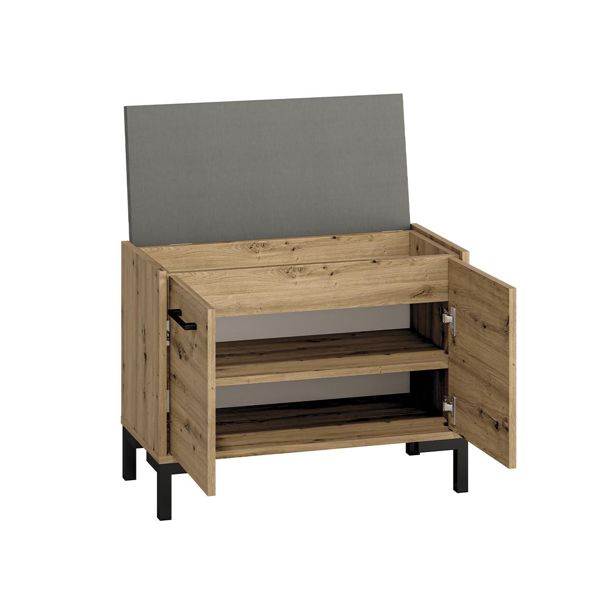 SCHUHMÖBEL Liora Holz - Braun, Holzwerkstoff (70/54/34cm) - Petits-meubles