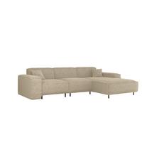 ECKSOFA Gloria In Scala - Sandfarben, Holzwerkstoff/Textil (266/165cm) - Fun Möbel