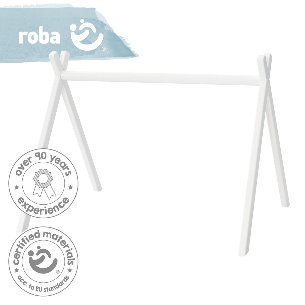 SPIELTRAPEZ inkl. Anhängerset roba Style rosa - Weiß, Holz (69/52/51.5cm) - Roba
