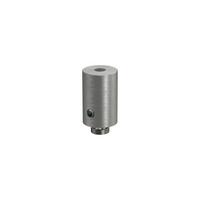 DECKENTRÄGER FÜR GARDINENSTANGEN INNENLAUF 20 mm Ø, Sonius 1-läufig, Edelstahl-Optik, Packung 2 Stück - Edelstahlfarben, Metall (1.6/3/1.6cm) - INTERDECO