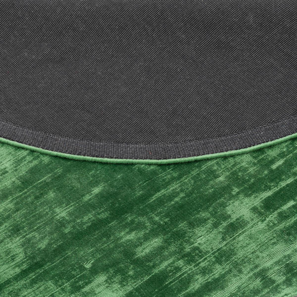 LUXUS DESIGNER TEPPICH ROMA RUND - Grün, Textil (200/200cm) - Pergamon