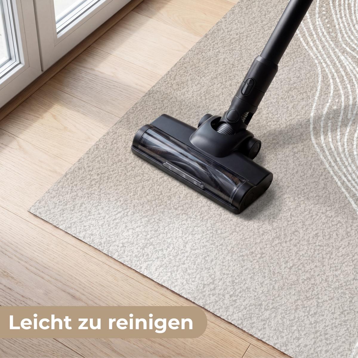 FUSSMATTE Wellenlinien - Fließend - Sandfarben Fußabtreter 120x80 cm - Beige, Kunststoff (120/0.4cm) - MuchoWow