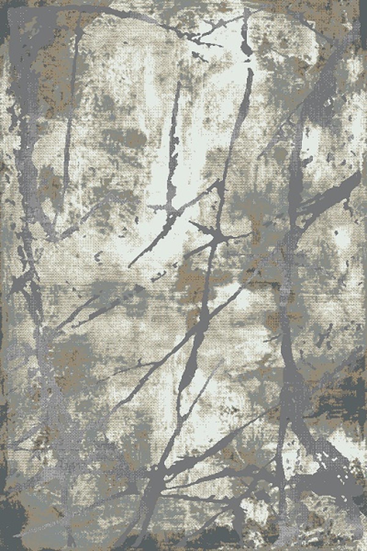 TEPPICH Kurzflor OGLIO Abstrakt Polypropylen-Polyester Natur 120 x 170 cm - Beige, Textil (120/170cm) - KADIMA DESIGN