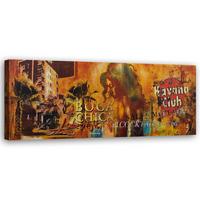 WANDBILD havanna club collage - Orange, Textil (90/30cm) - Feeby