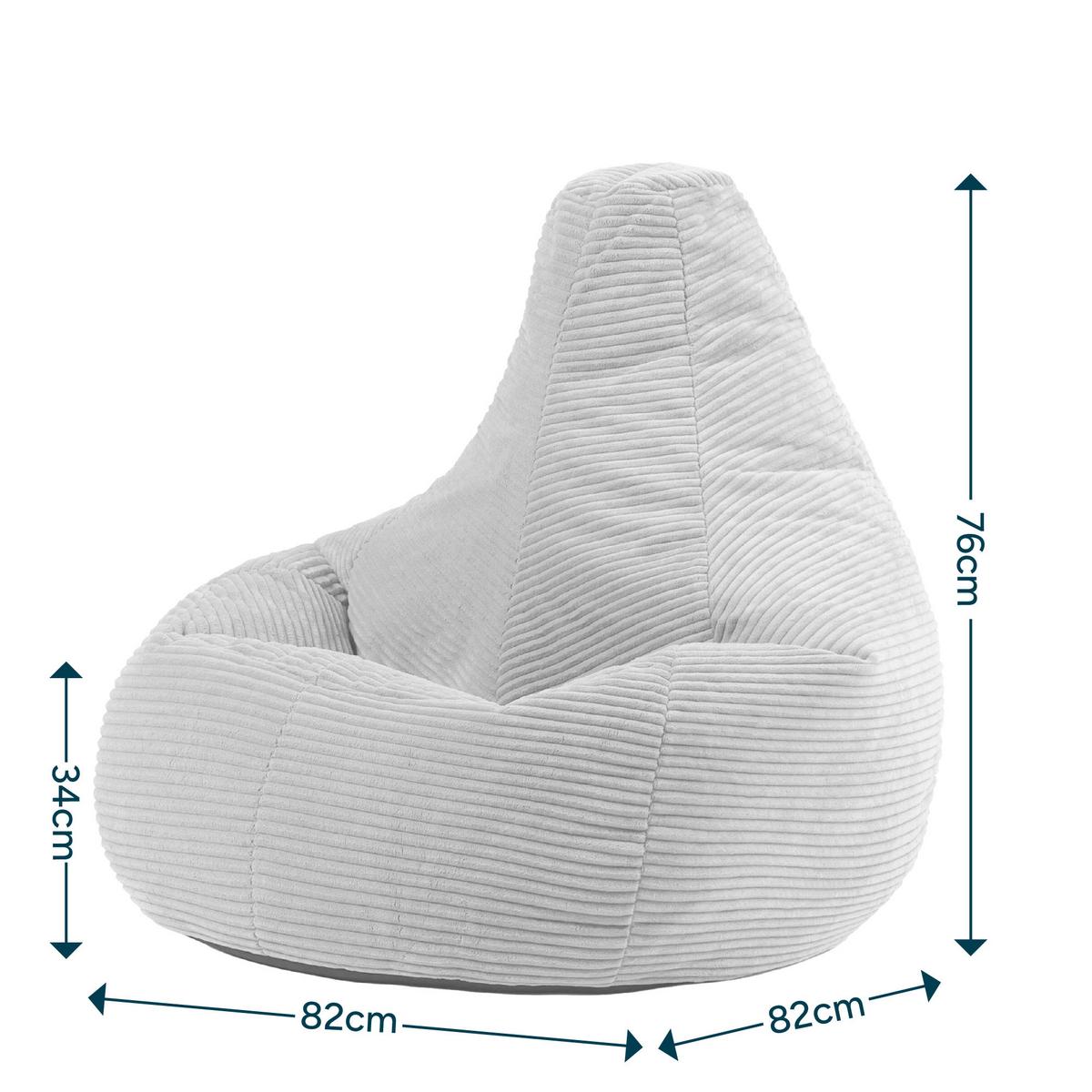 SITZSACK Dalton - Dunkelgrau, Kunststoff/Textil (82/76/82cm) - icon