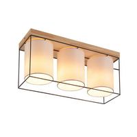 DECKENLEUCHTE Lundy 13.5/43/21cm - Schwarz, Metall (43/13.5/21cm) - Nettlife