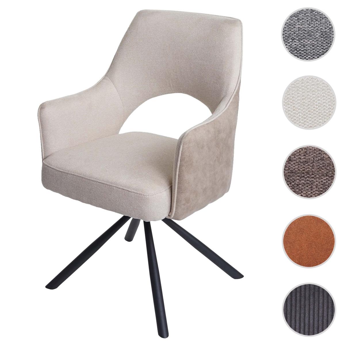 ESSZIMMERSTUHL K3 Cremeweiß - Creme/Weiß, Textil (57/89/52cm) - MCW