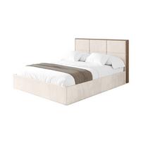 POLSTERBETT mit Bettkasten und Lattenrost, Boxbett ohne Matratze - LILA 140x200 Beige - Greige, Holzwerkstoff/Textil (140/200cm) - ALTDECOR