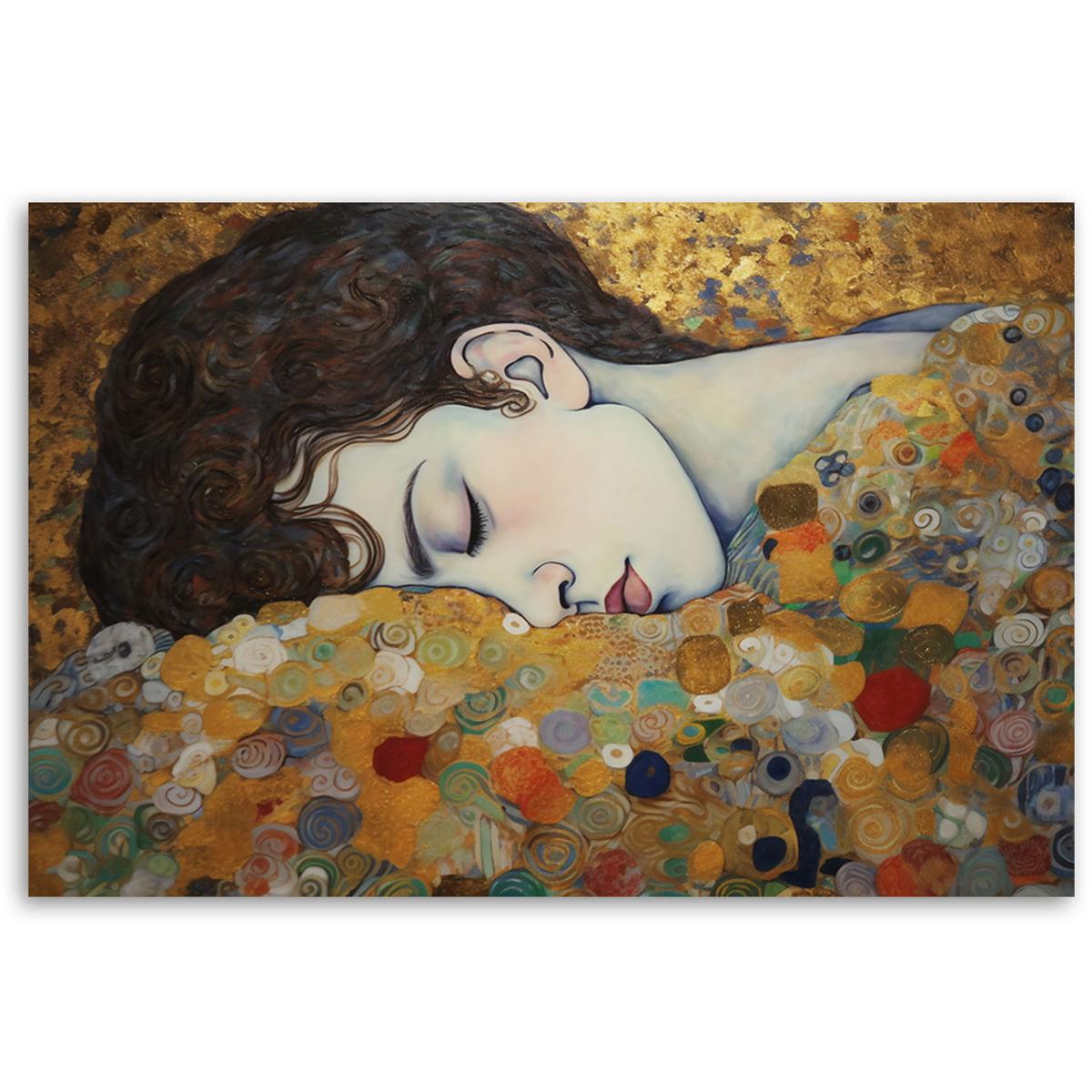 KUNSTDRUCK Gold 60/40 cm - Goldfarben, Textil (60/40cm) - KUNSTLOFT